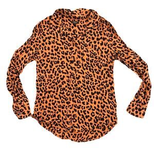 Rails Kathryn Jaguar Button-Down Animal Print Women’s Blouse Women’s Size S EUC